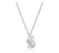 Swarovski Swan Pendentif, Tailles Mixtes, Cygne, Blanc, Plaqué Rhodium
