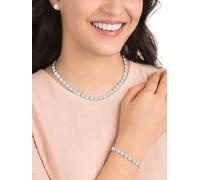 Swarovski Swarovski Silver Una Round Cut Rhodium Plated Angelic Jewellery Set