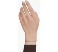 Swarovski Swarovski White Gold Tone Round Cut Matrix Tennis Bracelet