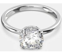 Swarovski Swarovski White Round Cut Rhodium Plated Constella Cocktail Ring