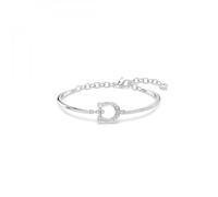 Bracelet Symbolica, Pavé, Fer à cheval, Blanc, Métal rhodié OS