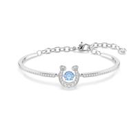 Swarovski Bracelet bleu clair / argent / transparent, Taille M