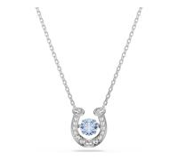 Swarovski Symbolica Collection, Taille ronde, Pavé, Fer à cheval, Bleu, Plaqué rhodium