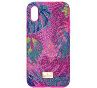 SWAROVSKI Tropical Coque de protection anti-chocs pour iPhone XS Max Multicolore foncé