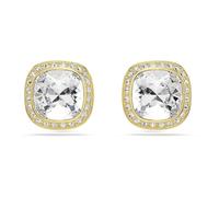 Clous d'oreilles Una Angelic, Taille coussin, Blanches, Doré à l’or 18 carats (750/1000) OS