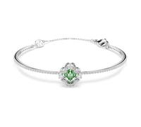 Swarovski Una Angelic Jonc, Tailles Mixtes, Vert, Plaqué Rhodium
