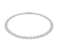 Swarovski Collier Tennis Una Angelic Taille ronde Moyen Blanc Métal rhodié