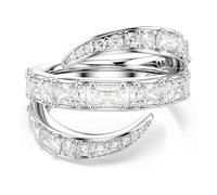 Swarovski Vienna Bague, Tailles Mixtes, Cygne, Blanc, Plaqué Rhodium