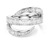 Swarovski Vienna Bague, Tailles Mixtes, Cygne, Blanc, Plaqué Rhodium