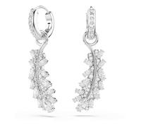 Swarovski Vienna Collection, Mixed Cuts, Plume, Blanc, Plaqué rhodium