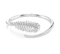 Swarovski Vienna Jonc, Tailles Mixtes, Plume, Blanc, Plaqué Rhodium