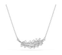 Swarovski Vienna Pendentif, Tailles Mixtes, Plume, Blanc, Plaqué Rhodium