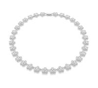 Swarovski x Ariana Grande Collier, Taille ronde, Fleur, Blanc, Métal rhodié