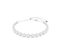 Swarovski x Ariana Grande Ras-de-cou, Perle de cristal, Taille ronde, Blanc, Métal rhodié