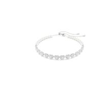 Swarovski Choker Tennis Ariana Grande x, Tailles diverses, Crystal pearl, Cœur, Blanc, Métal rhodié