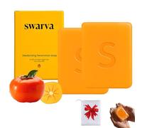 Swarva Persimmon Soap for Body Odor, persimmon soap for old people smell, persimmon soap for body odor, for Face and Body, Suitable for All Skin Types Women & Men (2 PCS)