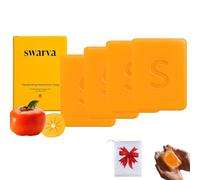 Swarva Persimmon Soap for Body Odor, persimmon soap for old people smell, persimmon soap for body odor, for Face and Body, Suitable for All Skin Types Women & Men (4 PCS)