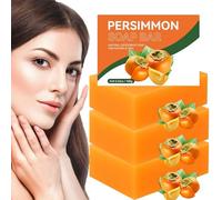 Swarva Persimmon Soap for Body Odor - Persimmon Soap for Old People Smell, Remove Odor Bath Soap, Men & Women Deodorizing, Handmade Body Deeply Cleansing Bar Soaps (3pcs)