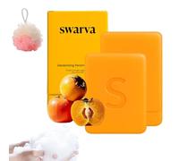 Swarva Persimmon Soap for Old People Smell, Swarva Persimmon Soap, Green Tea Extract, Suitable for Face and Body, Gentle on All Skin Types - Natural Body Odor Soaps (2PCS)