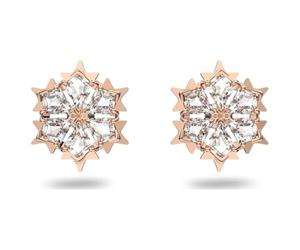 Swarvoski 5627348 Boucles d'oreilles à tige pour femme Motif flocon de neige Blanc Plaqué or rose