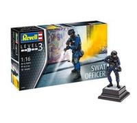 Revell – Maquette de figurine Officier SWAT – Échelle 1:16 – Niveau 3 – Noir G