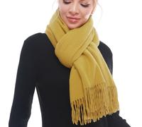 SWAT PANY Écharpe Femme Hiver Unie Élégante pour Célébrations et Tenue Décontractée