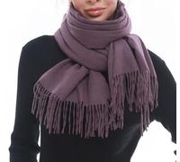SWAT PANY Écharpe Femme Hiver Unie Élégante pour Célébrations et Tenue Décontractée