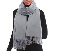 SWAT PANY Écharpe Femme Hiver Unie Élégante pour Célébrations et Tenue Décontractée