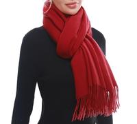 SWAT PANY Écharpe Femme Hiver Unie Élégante pour Célébrations et Tenue Décontractée