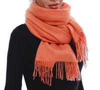 SWAT PANY Écharpe Femme Hiver Unie Élégante pour Célébrations et Tenue Décontractée
