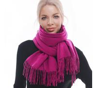 SWAT PANY Écharpe pour femmes Châles pashmina chauds d'hiver et étoles, fuchsia, L