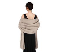 SWAT PANY Pashmina Châles et Châles pour Robes de Soirée Beige Châle de Mariage Écharpe Hiver Grand Châle Doux pour Femmes