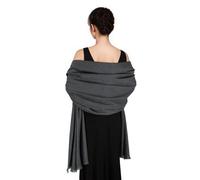 SWAT PANY Pashmina Châles et Châles pour Robes de Soirée Gris Châle de Mariage Écharpe Hiver Grand Châle Doux pour Femmes