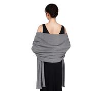SWAT PANY Pashmina Châles et Châles pour Robes de Soirée Gris Châle de Mariage Écharpe Hiver Grand Châle Doux pour Femmes