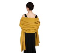SWAT PANY Pashmina Châles et Châles pour Robes de Soirée Jaune Châle de Mariage Écharpe Hiver Grand Châle Doux pour Femmes