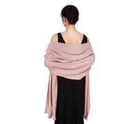 SWAT PANY Pashmina Châles et Châles pour Robes de Soirée Rose Châle de Mariage Écharpe Hiver Grand Châle Doux pour Femmes