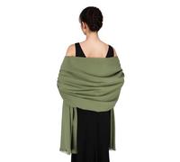 SWAT PANY Pashmina Châles et Châles pour Robes de Soirée Vert Châle de Mariage Écharpe Hiver Grand Châle Doux pour Femmes