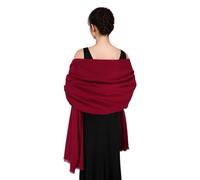 SWAT PANY Pashmina Châles et Châles pour Robes de Soirée Vin Châle de Mariage Écharpe Hiver Grand Châle Doux pour Femmes