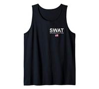 SWAT Shirt, Unité spéciales police drapeau USA logo poitrine Débardeur