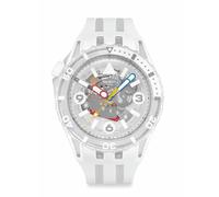 Swatch AURELIA AURITA, Montre de plongée Bioceramic, 44 mm, Blanc SSCU09K100