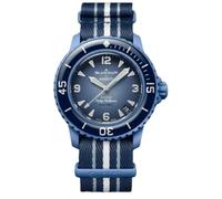 SWATCH BLANCPAIN X SWATCH SCUBA FIFTY FATHOMS - ATLANTIC OCEAN, Bleu, Moderne, Bleu, Moderne