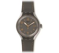 Swatch Hommes Analogique Quartz Montre avec Bracelet en Cuir YES4007