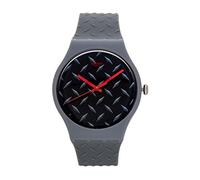Swatch Hommes Analogique Quartz Montre avec Bracelet en Silicone SUOM102