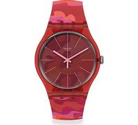 Swatch Hommes Analogique-Numérique Automatique Montre avec Bracelet en Plastique S7262917