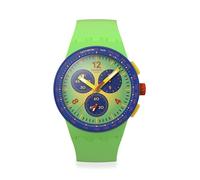 Swatch Montre Mixte Casual Vert Bio Quartz Flowing Freshly, vert