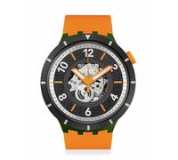 Swatch Montre unisexe à quartz biocéramique orange, Orange