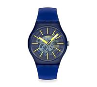 Swatch New Gent Montre à quartz unisexe à quartz résistante à l'eau, bleu, Décontracté
