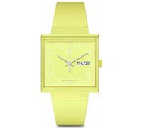 Swatch Montre What If Lemon – Unisexe, cadran jaune, quartz, bracelet