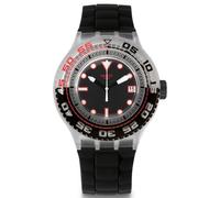 Swatch - SUUK400 - Montre Homme - Quartz Analogique - Aiguilles lumineuses - Bracelet Silicone Noir