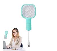 Swatter à mouches électriques : matériau ABS | Fly Zapper Racket | Avec lampe de piège en de sécurité pour intérieur, extérieur, arrière-cour, cuisine, chambre et
